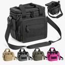 VEAGIA Range Bag,Pistol Case,Soft Gun Case Range Bags For Handguns And Ammo Safe Lockable Double Layer Explosion Proof Zipper That Multi Pistol Carrying Bags (Black 1.0)