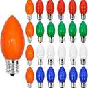 25 Pack C9 Led Bulbs 120V