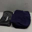 Inflatable Travel Foot Rest Pillow, Adjustable Height Leg Rest Pillow for Cars, Home, Office, Trains, Airplane, Make a Flat Bed for Baby, Kids, Toddlers, Blue, 1 Pack