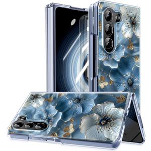 Magnetic for Galaxy Z Fold 7 Case,Built-in Magnet Circle&Wireless Charging,Military-Grade Shockproof case Cover for Z Fold 7 [Anagallis] MUS-CXDZ-09-08