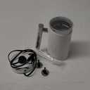 Huogary Milk Frother, Milk Steamer for Milk Foam & Hot Milk(4.5oz/10.5oz), Electric Milk Frother and Warmer for Homemade Coffee, 120V (white)