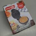 Dash Mini Waffle Maker- Compact Electric Iron for Creative Homemade Treats - PTFE nonstick surface - Easy-to-Clean - Perfect for Kids & Families - Black