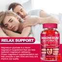 Magnesium Glycinate Gummies 600mg, Sugar Free Magnesium Gummies for Adults, Best By 05/28