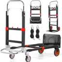 3-in-1 Convertible Hand Truck, Heavy Duty 600LBS Folding Dolly Cart