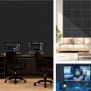 6 Pack Peel and Stick Acoustic Wall Panels, 72"×48 Coverage