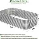 2 Pack Tall 8x4ft Galvanized Raised Garden Bed Outdoor, Metal Garden Bed for Vegetables, Above Ground Garden Box for Flower, Steel Raised Beds for Gardening