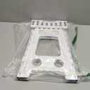 ACKO Folding Step Stool Foldable 17.5 Inch 400 lbs Capacity, Plastic Stools for Adults and Kids, Collapsible Stools for Kitchen, Stepping Stool with Handle (White)