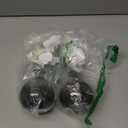 Oairse White Orchids Artificial Flowers Faux Orchid Arrangement with Black Glass Vase Set of 2 Real Touch Phalaenopsis Orchid Flowers Orchid Centerpiece for Dining Room Table