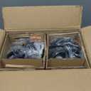 Modern Black Farmhouse Clear Glass Cylinder Pendant Light Fixture, Single Hanging Pendant Lighting for Kitchen Island, Dining Room, Foyer & Hallway(2 Packs)