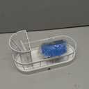 Sponge Holder for Kitchen Sink with Brush Holder and Non-slip silicone support, Kitchen Sink Organizer for Sponge with Rustproof Plastic Base, Soap Dispenser Storage Accessories (Gold, High)