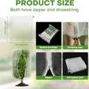 8FT x 8FT Fruit Tree Netting with Zipper and Drawcord, 2Pcs Garden Plant Net Pest Barrier Bag, Insect Bird Mesh Netting Cover for Protect Vegetables Flower Blueberry