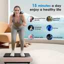 Natini Vibration Plate Exercise Machine - Power Vibrating Plate for Lymphatic Drainage,Whole Boday Workout Machine for Women Weight Loss Home Fitness,350LBS Capacity