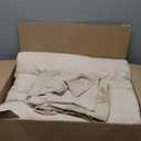 Bedsure Queen Size Comforter Set Khaki, Boho Tufted Bed Set, Checkered Farmhouse Shabby Chic Bedding, 3 Pieces, 1 Plaid Geometric Comforter and 2 Pillow Shams