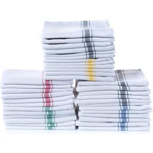Simpli-Magic 79165 Kitchen Towels, (Pack of 15) Towels, 15" x 26", Herringbone Multi-Color
