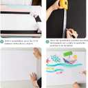 Small Self-Adhesive Whiteboard Sticker: 12" x 18" Magnet Receptive Dry Erase Wall Decal | No Ghosting Memo Board for Kitchen Cabinet, Locker & Desk | Peel & Stick to Do List