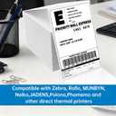 4000 4x6 Thermal Labels 1000/Stack, HUOJI Shipping Thermal Labels 4x6 Fanfold Compatible with Rollo, Zebra, MUNBYN Printers (Commercial Grade)