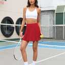 EARKOHA Womens 2026 Tennis Skirt High Waisted Athletic Skirt Wide Waistband Golf Pickleball Workout Skort with Pockets