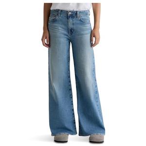 AG Jeans Women's Saige Mid Rise Wide Leg, Blue, Size 27
