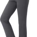 G Gradual Women's Yoga Pants with Pockets Flare Leggings High Waist Yoga Dress Pants Tall Bootcut Casual Work (Charcoal, 3X-Large)