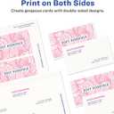 Avery Clean Edge Printable Business Cards with Sure Feed Technology, 2" x 3.5", White Linen Textured, 200 Blank Cards for Inkjet Printers (08873)