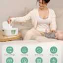 Momcozy Baby Wipe Warmer, Innovative Spring Design, Large Capacity Wipes Dispenser, Fast and Even Heating, 4 Modes of Temperature Heating Control, Diaper Wipe Warmer with Night Light (Regular, Green)