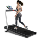 WELLFIT Walking Pad Treadmills with Handle, 10% Incline Treadmill for Home
