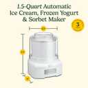 Cuisinart Ice Cream Maker Machine, 1.5 Quart Double Insulated Machine, Sorbet and Frozen Yogurt Maker, Ready in 20 Minutes, ICE-21RP1, Red