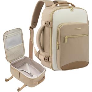 LOVEVOOK Travel Backpack for Women & Men, Beige