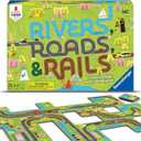 Ravensburger Rivers, Roads and Rails - Innovative Matching Game for Kids | Encourages Strategic Thinking | Award-Winning Design
