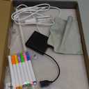 Led Note Board with Colors,16''Drawing Tablet,6 Modes & 8 Colors Light Up Drawing Board,Kids Toy with 13 Light Effects,Birthday Holiday Day Gifts for Girls & Boys Age 3+,7 Markers & Tracing Book (White)