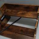 KLM Liquor Bottle Display Shelf, Coffee Syrup Rack Organizer, 3 Step Countertop Liquor Wine Rack, mini bar,liquor cabinet, Home Retro Bar Shelf Stand for Liquor Whiskey, Spirits