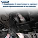 Engine Guards Mud Flaps for Ford Focus 2012 2013 2014 2015 2016 2017 2018 Front Engine Splash Shield Guards Suitable for Focus ST/RS Under Engine Cover Directly Replace Original One Black