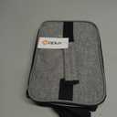 opux Insulated Lunch Box Men Women, Lunch Bag for Work School, Leakproof Soft Cooler Tote Adult, Large Lunch Pail Kids Boys Girls, Picnic Beach Food Bag with Shoulder Strap, Heather Grey
