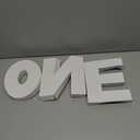 8inch ONE Tray Sweet Food Fillable Cardboard Letters Treat BABY Shower Decorative Box, SH-ONE8