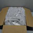 Heated Blanket Electric Throw Blanket 50''X 60''-Heating Blanket with 6 Heat Settings-4 Hours Auto Off, Cozy Faux Rabbit Fur Bubble Electric Blanket, Light Gray