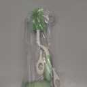 Silicone Bottle Brush Set with Stand, 360 Rotating Bottle Cleaning Brush Cleaner Set, Long Handle 3 in 1 Multipurpose Silicone Baby Bottle Straw Cleaner Brush (Green)