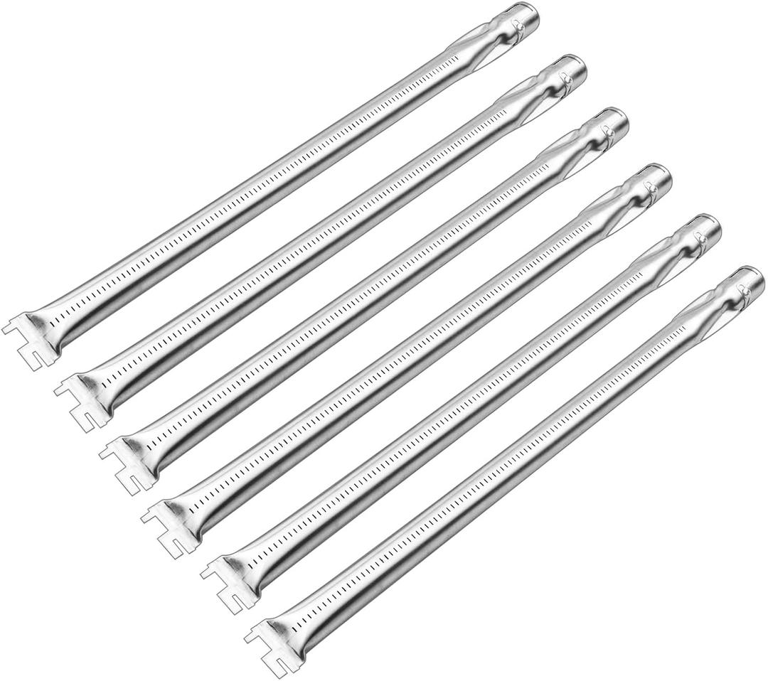 67554 Grill Burner Tubes for Weber Summit 600 Series Model Years 2007 and Newer, Grill Replacement for Weber Summit Pipe Burner Tubes, 6 Pack