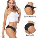 Wealurre Seamless Underwear Invisible Bikini No Show Nylon Spandex Women Panties (Small)
