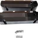 1 SET SHLPDFM Black Valve Covers W/Hole Fabricated Aluminum Tall Valve Covers Short Bolts 1/4 Billet Rail Compatible with Big Block Ford 429 460
