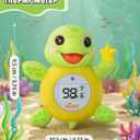 Baby Bath Thermometer, Digital Water Temperature Monitor for Newborns & Toddlers, Accurate Temperature Readings, BPA-Free, F/C, Floating Turtle Toy with Bath Water Safety