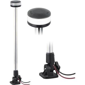Stern Lights,Navigation Lights,Led All Around Anchor Light,Folding Base,USCG Certified 2NM, For Boat,Yacht,Pontoon,Fishing Boat 24 Inches