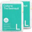 Coterie Baby Swim Diapers, Size Large (30-40 lbs), 2-Pack | Includes 34 total swim diapers (2-Packs x 17), perfect for pool & beach, hypoallergenic, plant-based, no-swell design