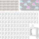 80 Light Clips for Govee H705 H805 with 160 Screws Mounting Clips Compatible with Govee Permanent Outdoor Lights Extension (White)