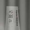 Netzu Projection Alarm Clock for Bedroom Ceiling, Small Compact Plug-in Digital Clocks with 180 Rotatable Projector, Temperature 4 Levels Birghtness, 3 Volumes and Snooze (Black)