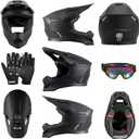 Adult Dirt Bike Helmet DOT Approved, Full Face Off Road Motorcycle Helmet Set with Gloves Goggles & Mask for Men Women, ATV UTV Motocross BMX Downhill Racing, Large