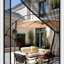 MAGZO Magnetic Screen Door 36'' x 82'', Reversible Left Right Side Opening, Upgraded Polyester Scratch-Proof, Pet Friendly, Hanging Curtain for Doorway/Homes/House/Apartment, Renter Friendly, Black