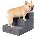 EHEYCIGA Dog Stairs for Small Dogs 13.5" H, 3-Step Dog Steps for Cats, Grey
Pet Steps for Couch Sofa and Chair, Non-Slip Balanced Pet Ramp Indoor
