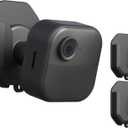 2 Pack Blink Camera No Drill No Screws Wall Mount Bracket for Blink Outdoor 4 /Blink Mini/Mini 2 /Blink Indoor Cameras, HBV Adhesive Mount(KMOUANTS Black Wall Mount for Blink Cameras)