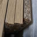 Night Stands for Bedrooms Set of 2, Bed Side Tables Bedroom with Drawer Open Shelf, Rattan Nightstand with Solid Wood Legs for Living Room - Natural