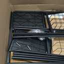 3-Tier Steel Rolling Cart with Removable Baskets